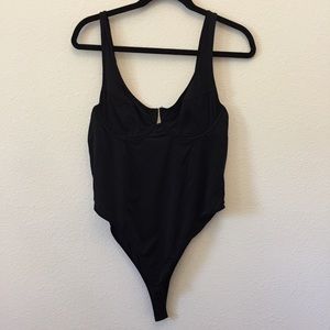 💐 Underwire Cutout Stretchy Sleeveless Bodysuit